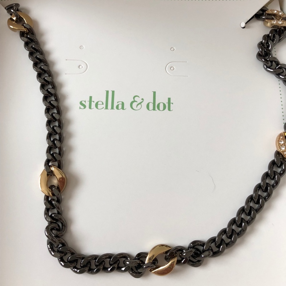 Hematite Link Chain Necklace
